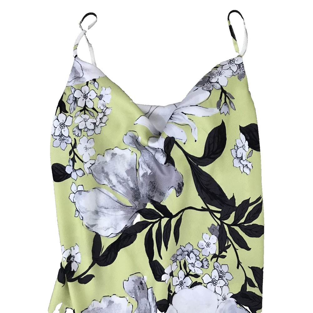 Sara Michelle Floral Maxi Slip Dress Large Satin Spaghetti Straps Feminine Boho - Picture 3 of 15